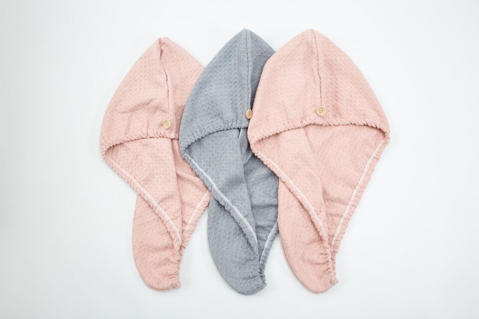 Hair Towel Turban Quick Dry Head Wrap Bath Shower Hat Towel Cap Winter Warm - $5.37