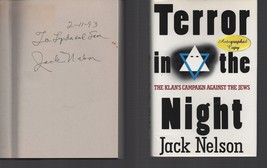 Terror in the Night : Klan&#39;s Campaign Against Jews / SIGNED / Jack Nelson / HC - £17.42 GBP
