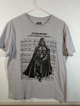 Star Wars Darth Vader Shirt Men’s Large Gray Short Sleeve T-shirt Imperi... - $6.93