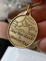 May You Have A Blessed Day Keychain Serenity Prayer Back Sun Sky - $6.25