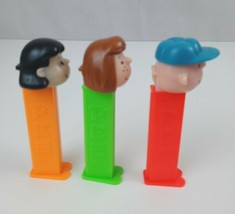 Vintage Lot Of 3 Peanuts Pez Dispensers Charlie Brown, Lucy, &amp; Peppermint Patty - £7.61 GBP