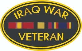 Iraq War Veteran  -  Military Bumper Sticker  / Decal - £2.83 GBP