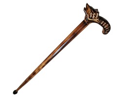 Wooden walking cane, Rustic walking stick made of beech wood, Handcarved... - $90.00