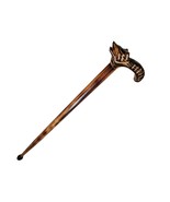 Wooden walking cane, Rustic walking stick made of beech wood, Handcarved... - £71.85 GBP