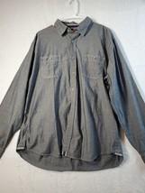 Weatherproof Shirt Mens Size XL Gray 100% Cotton Long Sleeve Vintage Button Up - £12.15 GBP