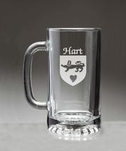 Hart Irish Coat of Arms Glass Beer Mug (Sand Etched) - £22.02 GBP