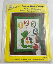 Aunt Martha&#39;s Count With Corky Quilt or Wall hanging Machine Zigzag Pattern - £7.78 GBP