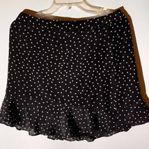 Madewell Black Star Print Ruffle Hem Mini Skirt - Size 8 - $34.65