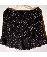 Madewell Black Star Print Ruffle Hem Mini Skirt - Size 8 - $636.70 MXN