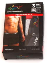 Greg Norman Assorted Performance Boxer Briefs 3 in Box New Box Men&#39;s XL - $39.59