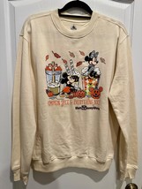 Disney Parks WDW Halloween Pumpkin Spice &amp; Everything Nice Sweatshirt Me... - $63.35