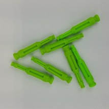 7 Micro K&#39;nex Transition Rod Fluorescent Green Replacement Coaster Piece 530902 - £1.85 GBP