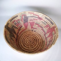 Vintage Basket Southwestern Pictorial Decorative Coils Woven Southwest Mexican - £31.24 GBP