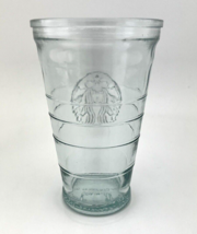 Starbucks 16oz Recycled Glass Cold Cup Made In Spain-BA Blue Tint - £14.20 GBP