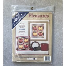 Dimensions Simple Pleasures Folk Art Apples Counted Cross Stitch Kit NEW - $18.99