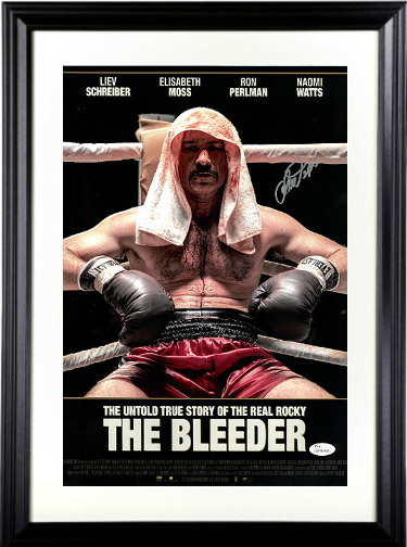 Chuck Wepner signed The Bleeder 11x17 Movie Poster Custom Framing- JSA Hologram  - $136.95