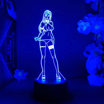 Tifa Lockhart 3D Night Light Novelty Gaming Room Setup Backlight Birthda... - $13.20+