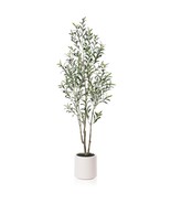 Artificial Olive Trees, 6 Ft Tall Fake Olive Trees For Indoor, Faux Oliv... - £108.50 GBP