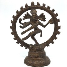 Handcrafted Brass India Dancing God Lord Nataraj Nataraja - Shiva Statue 4&quot; - $59.40