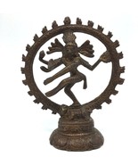 Handcrafted Brass India Dancing God Lord Nataraj Nataraja - Shiva Statue 4&quot; - $81.49 CAD