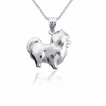 925 Sterling Silver Pomeranian PomChi Chihuahua Pet Dog Pendant Necklace - £18.71 GBP+