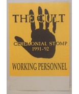 THE CULT - VINTAGE ORIGINAL TOUR CONCERT CLOTH BACKSTAGE PASS - $186.40 MXN
