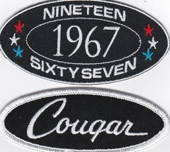1967 MERCURY COUGAR SEW/IRON ON PATCH EMBROIDERED BADGE XR7 EMBLEM FORD ... - £10.19 GBP