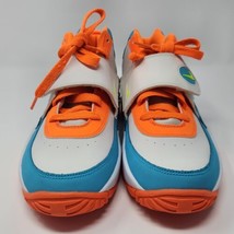 Nike Youth Air Mission White Blue Orange Training Shoes Size 6.5Y Basketball - £69.72 GBP