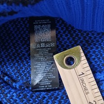 ASOS Design Men's Blue & Black Long Sleeve Flannel Pullover Sweater Size Medium image 5