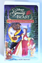 Walt Disney Beauty &amp; The Beast The Enchanted Christmas VHS Tape  Clamshell Cover - £3.98 GBP