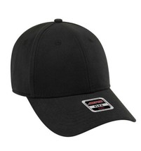 New Black Otto Cap Hat Flex S/M Adult Fitted Curved Bull Denim Low Pro 11-1204 - £9.35 GBP