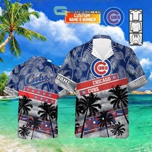 Hot Chicago Cubs Palm Tree Hawaiian Shirt 3D Aop Shirt Summer 2024 S-5XL - £8.23 GBP+