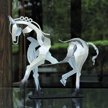 Handmade Horse Statue - Unique Rustic Decor for Office &amp; Home - £66.99 GBP