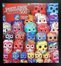 Jigsaw Puzzle 500 Piece Day of the Dead dia de los muertos 20"×12" Sugar Skulls - $8.99