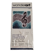 Wonderart Treble Clef Music Note Latch Hook Kit 12 x 12 in Wall Art Pill... - £10.97 GBP