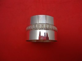 Malmaison by Christofle Sterling Silver Napkin Ring Original Wide 1 1/8&quot; - £229.41 GBP