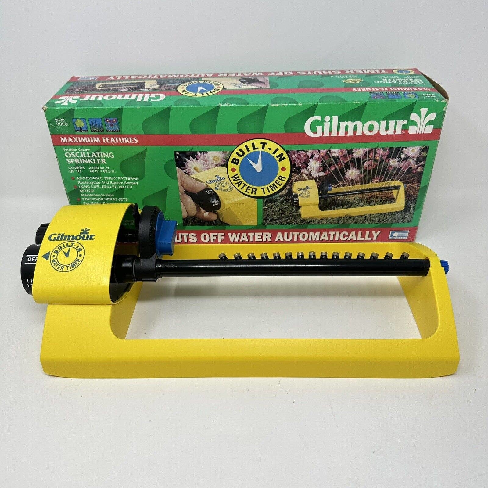 Gilmour 9930 Oscillating Sprinkler 3000 SQ FT Plastic Adjustable Spray Pattern - $19.55