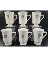 6 Syracuse China Parolisi Footed Mugs Set Vintage Restaurant Ware Coffee... - £69.92 GBP