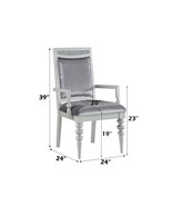 Maverick Arm Chair 2Pc, Fabric &amp; Platinum Finish - $6,471.62 MXN