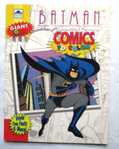 Batman Comics to Color Coloring Book 1992 Golden Unused 6 Panel Foldout ... - $9.49