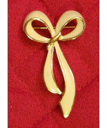 Avon White Bow Pin / Ribbon Brooch Vintage 1980&#39;s BEAUTIFUL 2 1/2&quot; long - £13.89 GBP