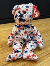 Ty Beanie Babies Red White and Blue the Bear Plush 2003 Patriotic  KG JD - £11.67 GBP