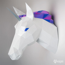 Unicorn papercraft template - $10.00