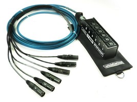 Whirlwind MS6MNR075 MINI 6 Channel Drop Snake 75ft Low Profile XLR Audio... - $9,342.06 MXN