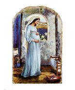 Bl. Mary, Mother of God 8.5&quot; Arched Tile Plaque, New #AB-142 - $785.29 MXN