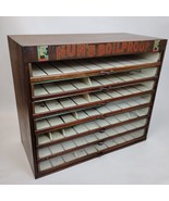 1920s Nun&#39;s Boilproof Sewing Thread Spool Display Cabinet Store Case Adv... - $1,290.36 CAD