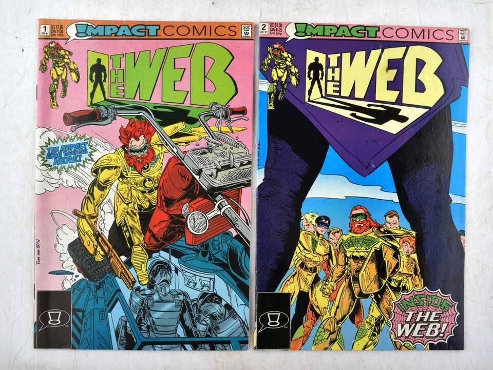 *The Web (1991-Impact Comics) #1, #2 - $3.88