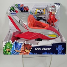 PJ Masks Save the Sky Owl Glider Owlette Red Figure Vehicle NEW By Just Play - £13.77 GBP