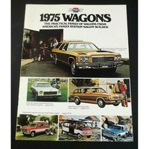 Chevrolet 1975 Wagons Dealer Sales Brochure Caprice Malibu Vega Suburban... - $12.86