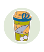 Tinker Bell Disney Pins: Latte Coffee Cup - $240.70 MXN